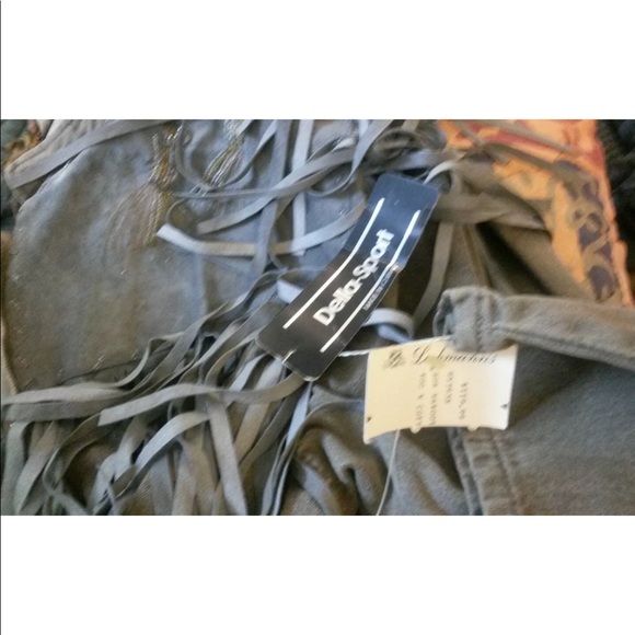 Della sport NWT loehmann fringe jacket L hippie - Picture 7 of 8